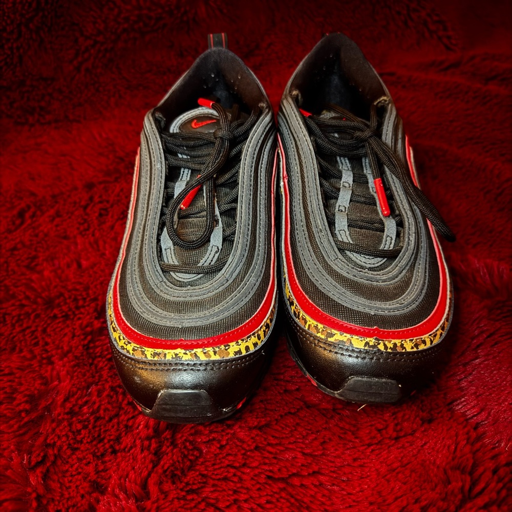 Nike Black and Red Sneakers